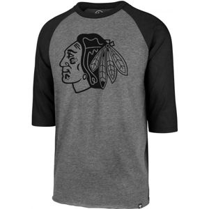 47 NHL CHICAGO BLACKHAWKS IMPRINT 47 CLUB RAGLAN TEE čierna M - Pánske tričko