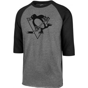 47 NHL PITTSBURGH PENGUINSIMPRINT 47 CLUB RAGLAN TEE Pánske tričko, tmavo sivá, veľkosť M