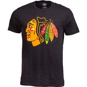 47 NHL CHICAGO BLACKHAWKS CLUB TEE Pánske tričko, čierna, veľkosť S
