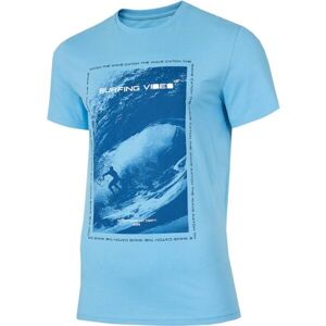 4F MEN'S T-SHIRT Pánske tričko, svetlomodrá, veľkosť XL