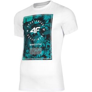 4F Pánske tričko Pánske tričko, biela, veľkosť L