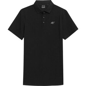 4F MEN´S POLO SHIRT Pánske polo tričko, čierna, veľkosť XL