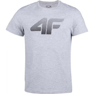 4F MEN´S T-SHIRT Pánske tričko, sivá, veľkosť L
