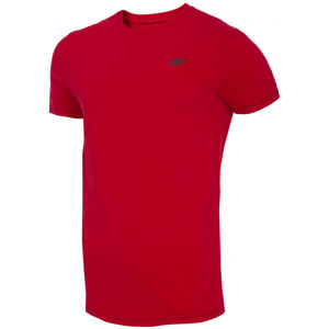4F MENS T-SHIRTS červená XXL - Pánske tričko