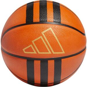 adidas 3S RUBBER MINI Mini basketbalová lopta, hnedá, veľkosť 3