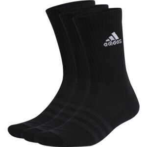adidas CUSHIONED CREW SOCKS 3 PAIRS Ponožky, čierna, veľkosť S