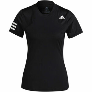 adidas CLUB 3 STRIPES TENNIS T-SHIRT Pánske tenisové tričko, čierna, veľkosť XS