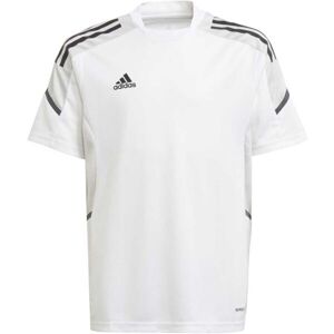 adidas CONDIVO21 TRAINING JERSEY Pánsky futbalový dres, biela, veľkosť 164