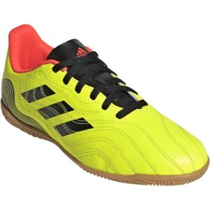 adidas COPA SENSE.4 IN J Detská halová obuv, žltá, veľkosť 33