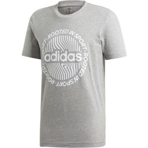adidas CORE CIRCLED GRAPHIC TEE šedá XL - Pánske tričko
