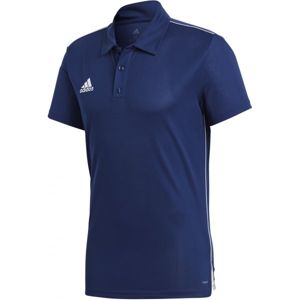 adidas CORE18 POLO tmavo modrá XL - Polo tričko
