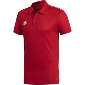 adidas CORE18 POLO Polo tričko, červená, veľkosť XXL