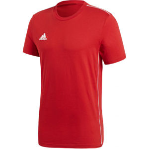 adidas CORE18 TEE Pánske tričko, červená, veľkosť M