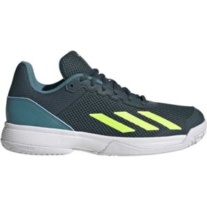 adidas COURTFLASH K Detská tenisová obuv, zelená, veľkosť 38