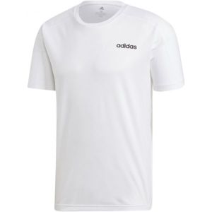 adidas D2M TEE biela 2XL - Pánske tričko