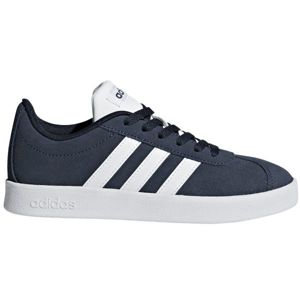 adidas VL COURT 2.0 K Detská voľnočasová obuv, tmavo modrá, veľkosť 36 2/3