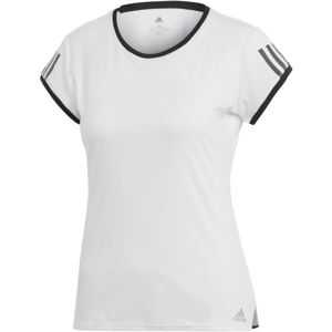adidas CLUB 3 STRIPES TEE biela XL - Dámske tenisové tričko