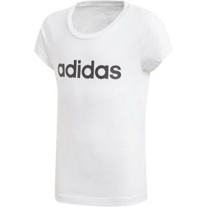 adidas YG E LIN TEE Dievčenské tričko, biela, veľkosť 152