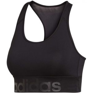 adidas D2M LOGO BRA Športová podprsenka, čierna,tmavo sivá, veľkosť