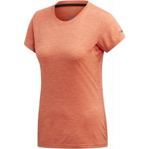 adidas TIVID TEE oranžová 36 - Dámske tričko