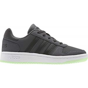 adidas HOOPS 2.0 K Detská voľnočasová obuv, tmavo sivá, veľkosť 35