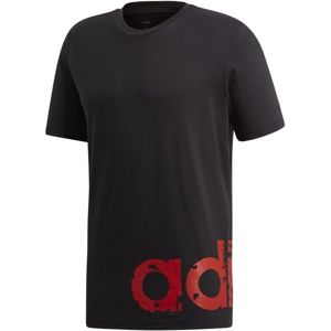 adidas M CORE GRAPHIC LINEAR TEE 2 čierna 2XL - Pánske tričko