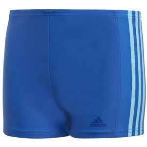 adidas FITNESS BOXER 3 STRIPES BOYS modrá 116 - Chlapčenské športové plavky