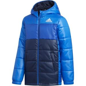adidas YK J SYNTHETIC modrá 164 - Juniorská zimná bunda