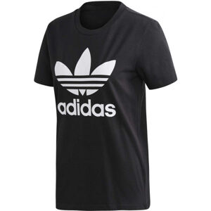adidas TREFOIL TEE Dámske tričko, čierna, veľkosť 34