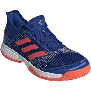 adidas ADIZERO CLUB K Detská tenisová obuv, modrá,oranžová,biela, veľkosť