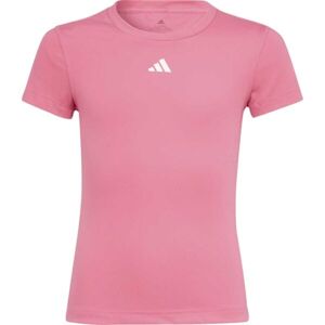 adidas G TF TEE Dievčenské športové tričko, ružová, veľkosť 152