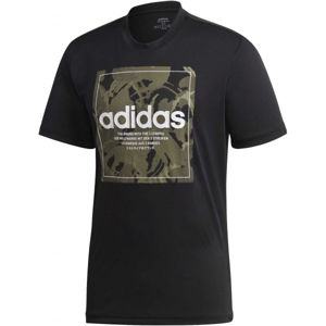 adidas CAMO BX T Pánske tričko, čierna, veľkosť XXL