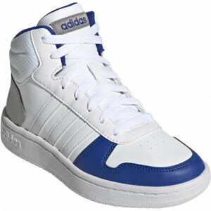 adidas HOOPS MID 2.0 K Detská voľnočasová obuv, biela, veľkosť 37 1/3