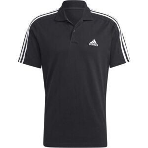 adidas ESSENTIALS POLO SHIRT Pánske polo tričko, čierna, veľkosť