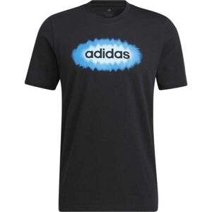 adidas POS LIN G T Pánske tričko, čierna, veľkosť M
