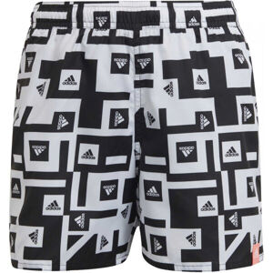 adidas MH AOP SHO Y Chlapčenské plavecké šortky, čierna, veľkosť 140