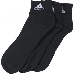 adidas PERFORMANCE ANKLE THIN 3PP Set ponožiek, čierna, veľkosť 35 - 38