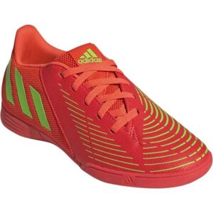 adidas PREDATOR EDGE.4 IN SALA J Detská halová obuv, červená, veľkosť 36 2/3
