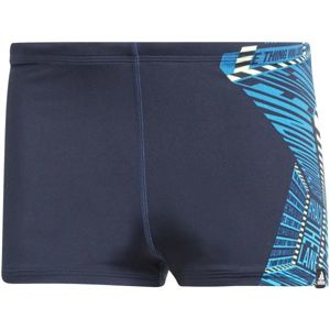 adidas PRO PLACED GRAPHIC SWIM BOXER modrá 8 - Pánske plavecké šortky