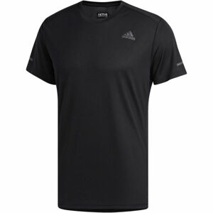 adidas RUN IT TEE Pánske bežecké tričko, čierna, veľkosť L