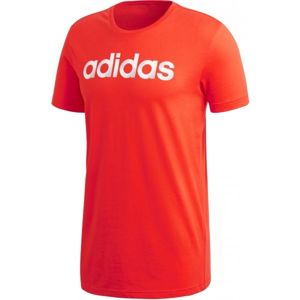 adidas SLICED LINEAR oranžová S - Pánske tričko