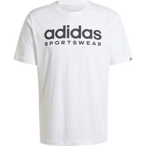 adidas SPORTSWEAR GRAPHIC TEE Pánske tričko, biela, veľkosť