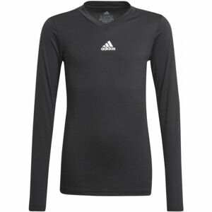 adidas TEAM BASE TEE Y Juniorské futbalové tričko, čierna, veľkosť 176