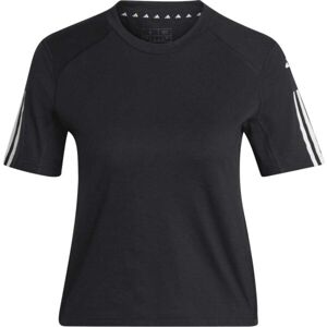 adidas Dámske skrátené tričko Dámske skrátené tričko, čierna, veľkosť L