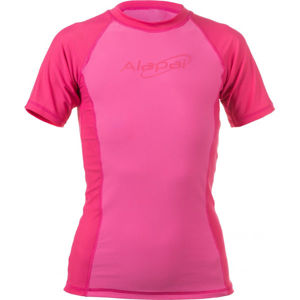 Alapai UV WATER T-SHIRT Dievčenské tričko do vody s UV ochranou, ružová, veľkosť 14-16