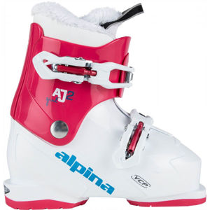 Alpina AJ2 GIRL Dievčenská obuv na zjazdové lyžovanie, biela, veľkosť