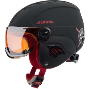 Alpina Sports CARAT LE VISOR HM Detská lyžiarska prilba, čierna, veľkosť