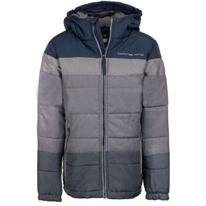 ALPINE PRO AGORO Chlapčenská zimná bunda, sivá, veľkosť 152-158