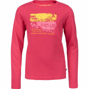 ALPINE PRO ANSLO Dievčenské tričko, červená, veľkosť 140-146