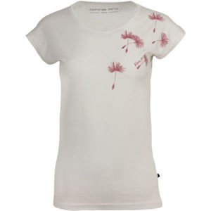 ALPINE PRO BANA Dámske tričko, biela,ružová, veľkosť